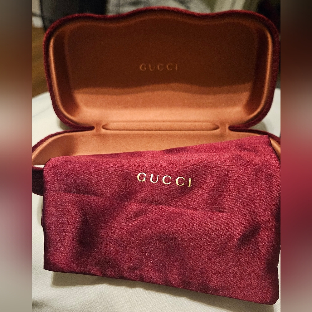 Gucci sunglasses, burgundy color NEW - Picture 7 of 7
